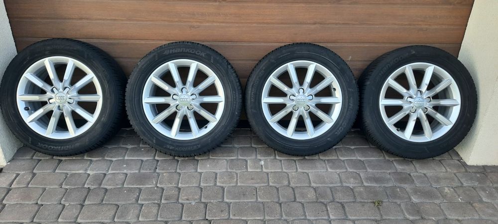 Koła Alufelgi R17 5x112 Audi Q3 Q5 opony wielosezonowe 235/55/R17 Hank