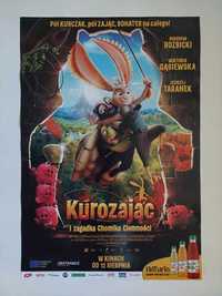 Plakat filmowy oryginalny - Kurozając i zagadka chomika ciemności