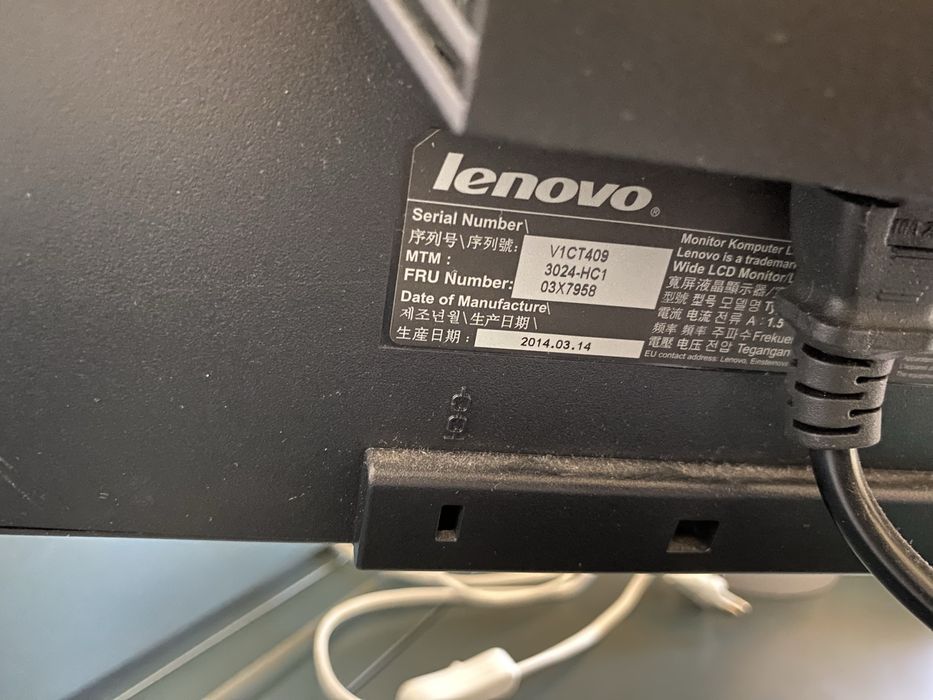 Monitor lenovo 2014