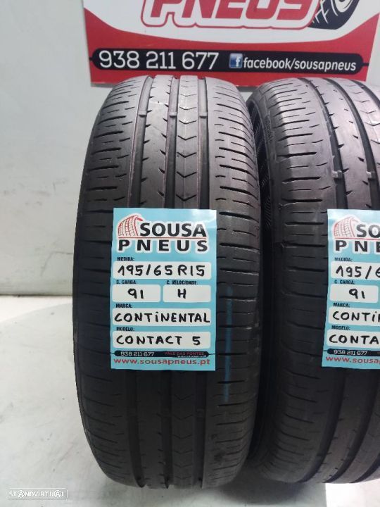 2 pneus semi 195-65r15 continental - oferta dos portes