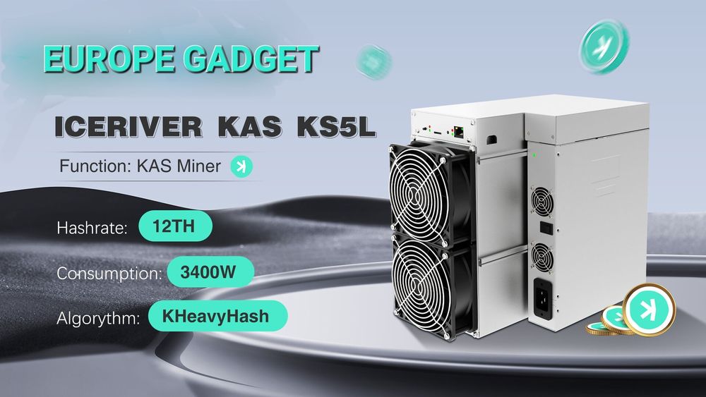 Iceriver KS5L 12TH/s Kaspa (KAS) ASIC Miner