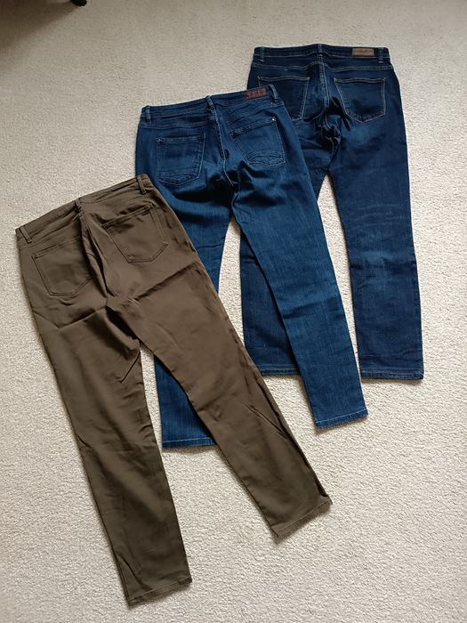 Spodnie jeansy slim Esprit, BRAX rozm. 40