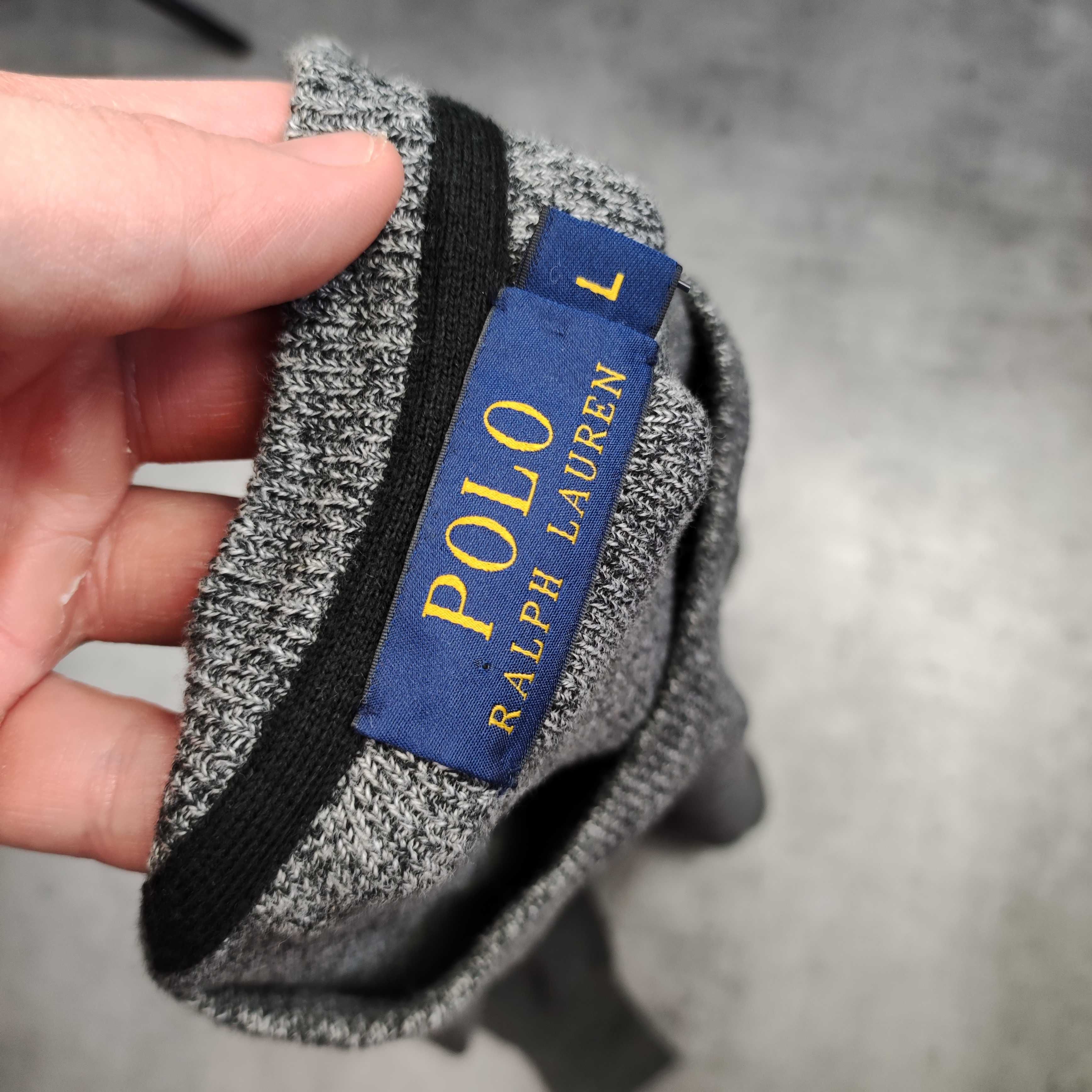 MĘSKI Sweter Klasyczny Polo Ralph Lauren Małe Logo Haft Konik Premium