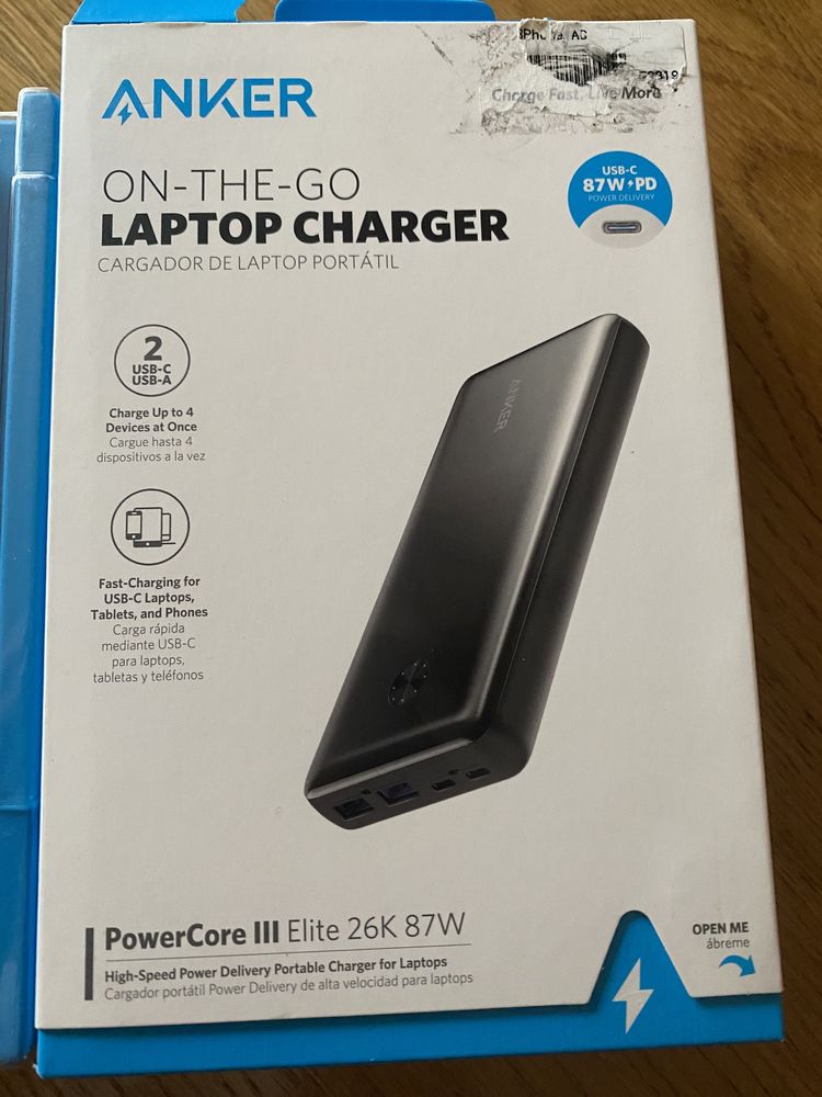 Портативний зарядний пристрій Anker PowerCore III Elite 25600 mAh 87W