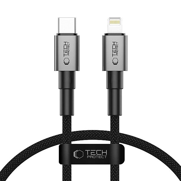 Kabel Tech-Protect Ultraboost DNA USB-C / Lightning PD27W/3A 25 cm - s