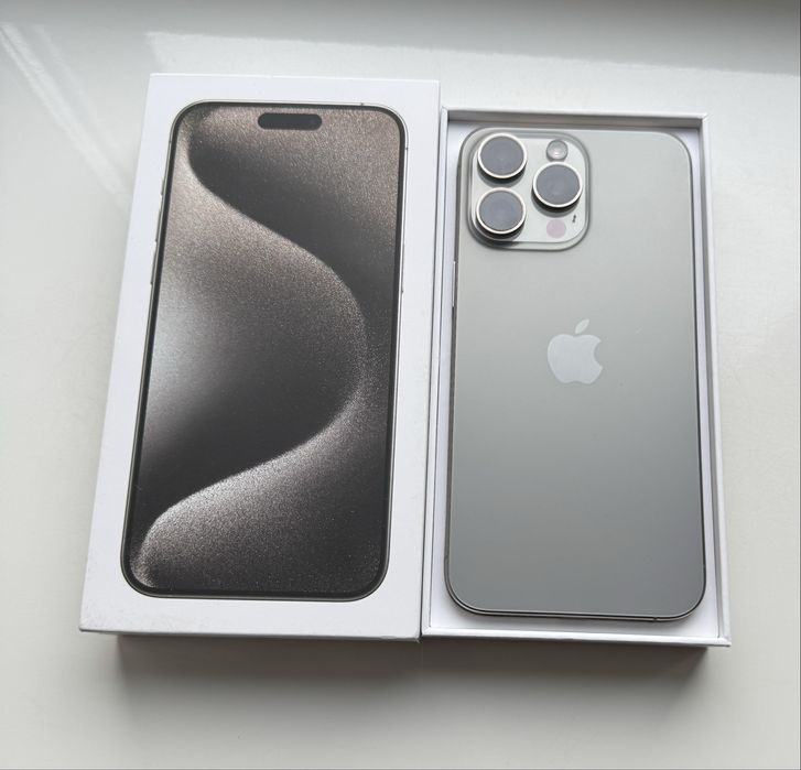 Apple Iphone 15 Pro Max 256GB Natural Titanium в ідеальному стані 91%