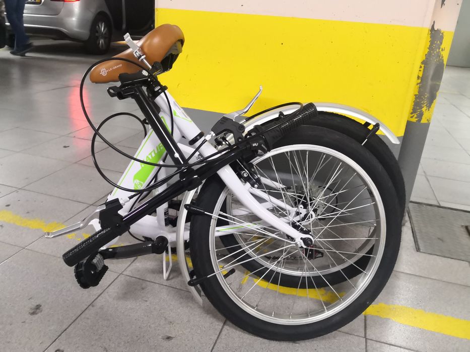 Bicicleta Dobrável  Eleven Nature  Branca- Nova