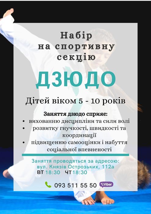 Спортивна секція дзюдо