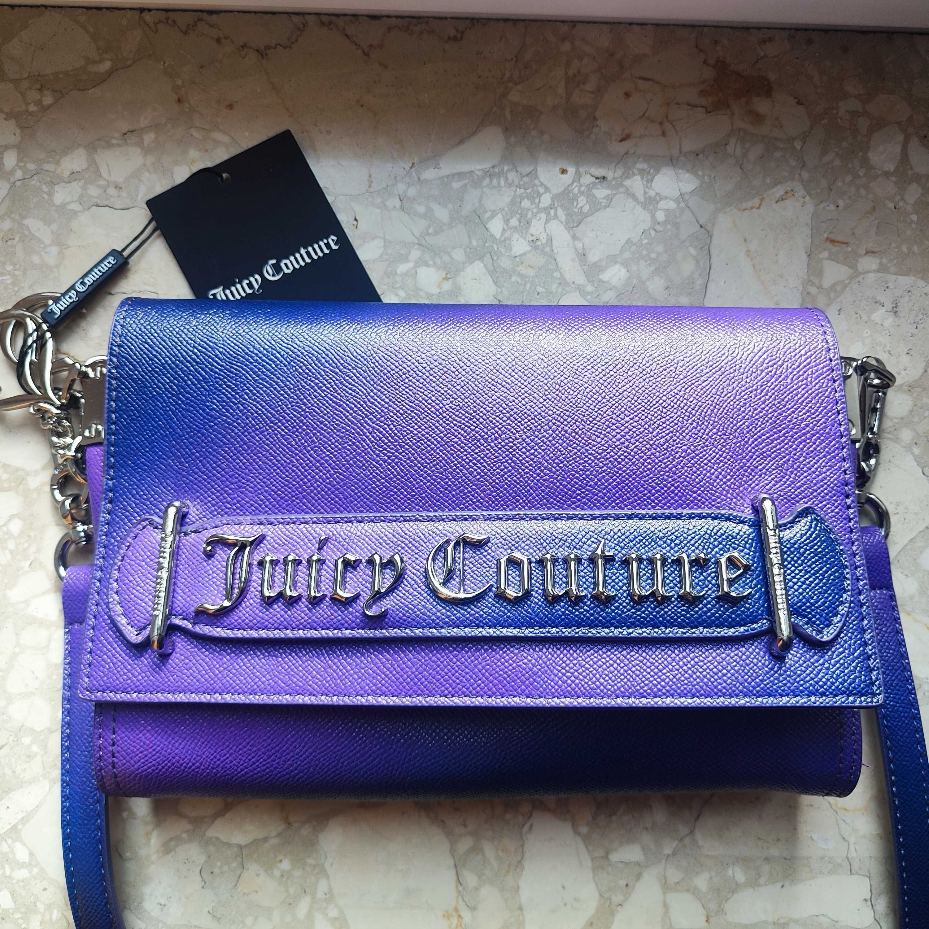 Torebka Juicy Couture Jasmine clutch purple fioletowa CCC eobuwie