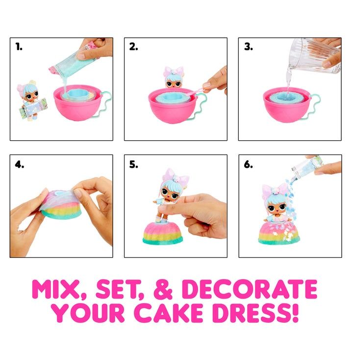 LOL Surprise birthday cake Mix & Make Торт на день рождения для малыше