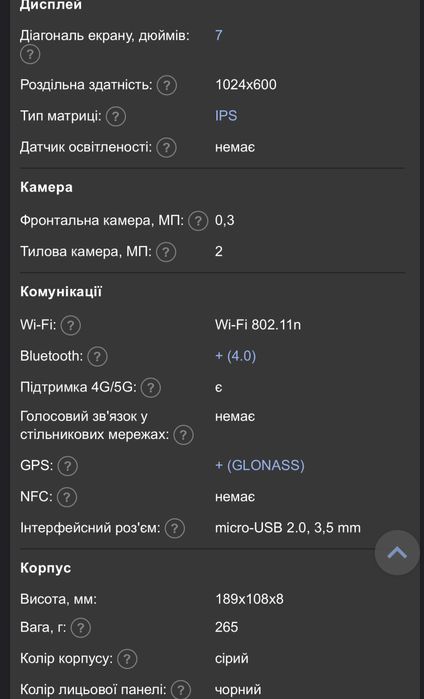 Планшет ASUS ZenPad C 7.0 3G 8GB (Z170CG-1A024A) Black