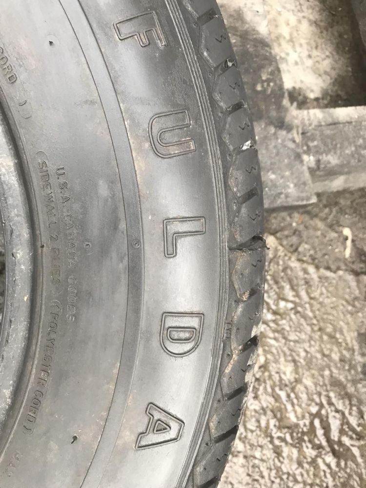 Fulda 175/80r14 пара резина шини б/у склад оригінал літо