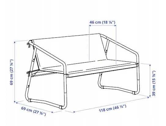 Sofa 2-osobowa,Ikea Ingmarsö,Wewn/Zewn