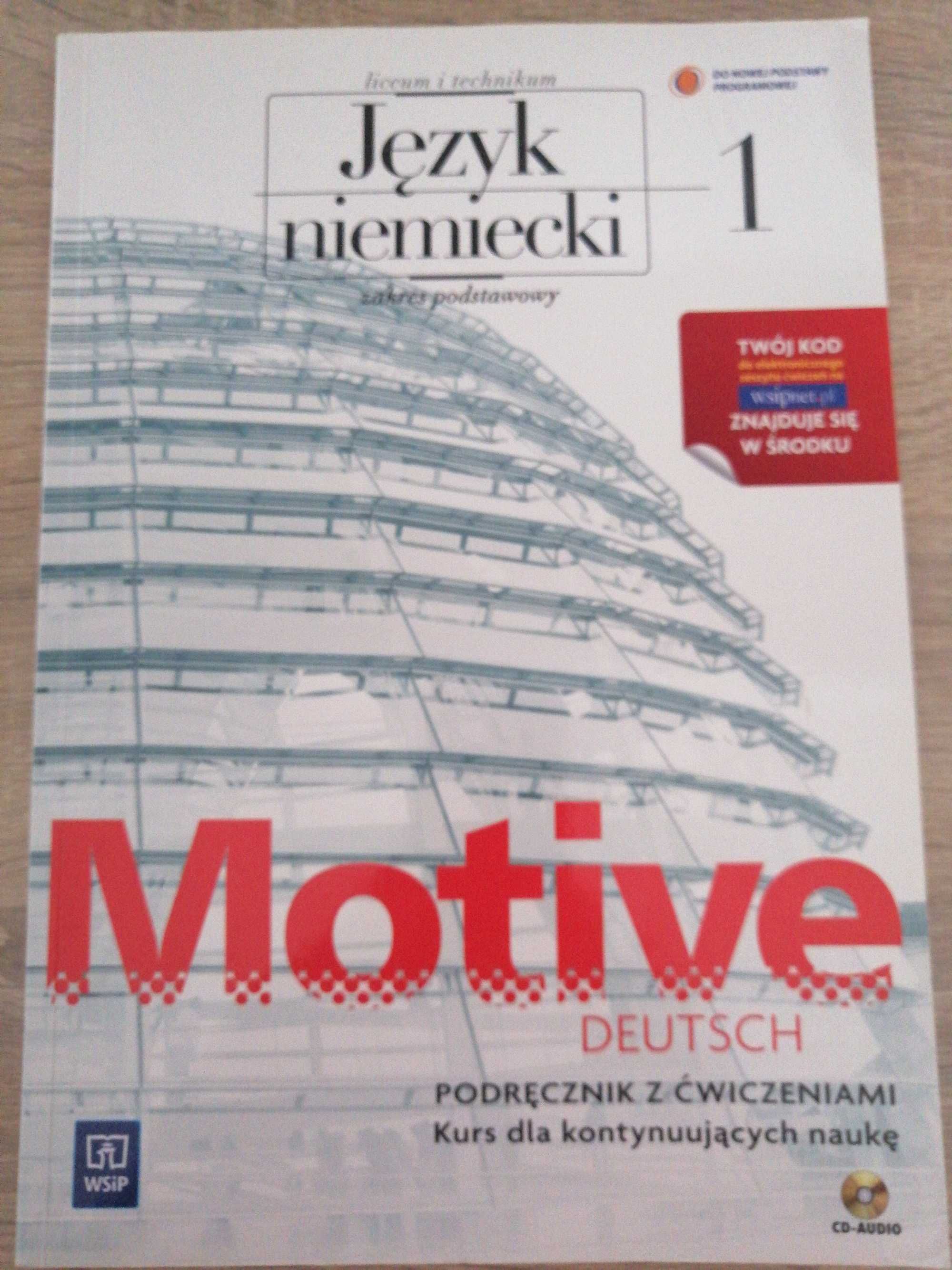 Podręcznik z ćwiczeniami  Język niemiecki Motive Deutsch 1