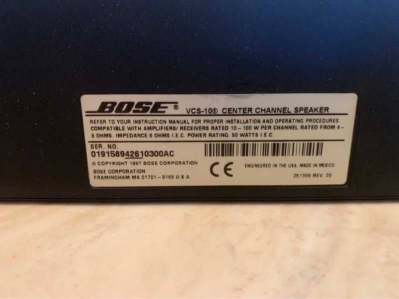 bose central vcs 10