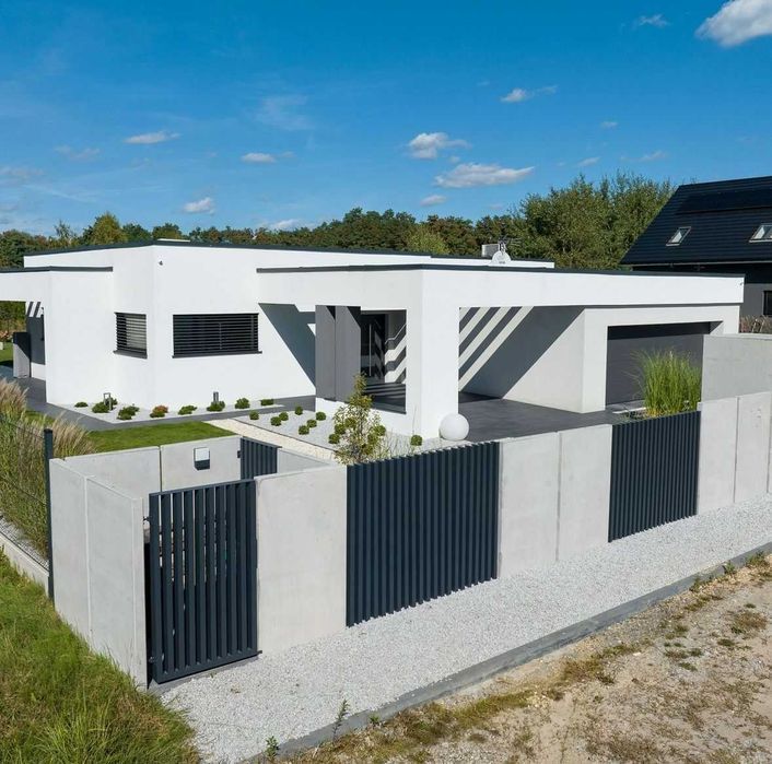 Ogrodzenie grzebieniowe PREMIUM nowoczesna palisada pionowa