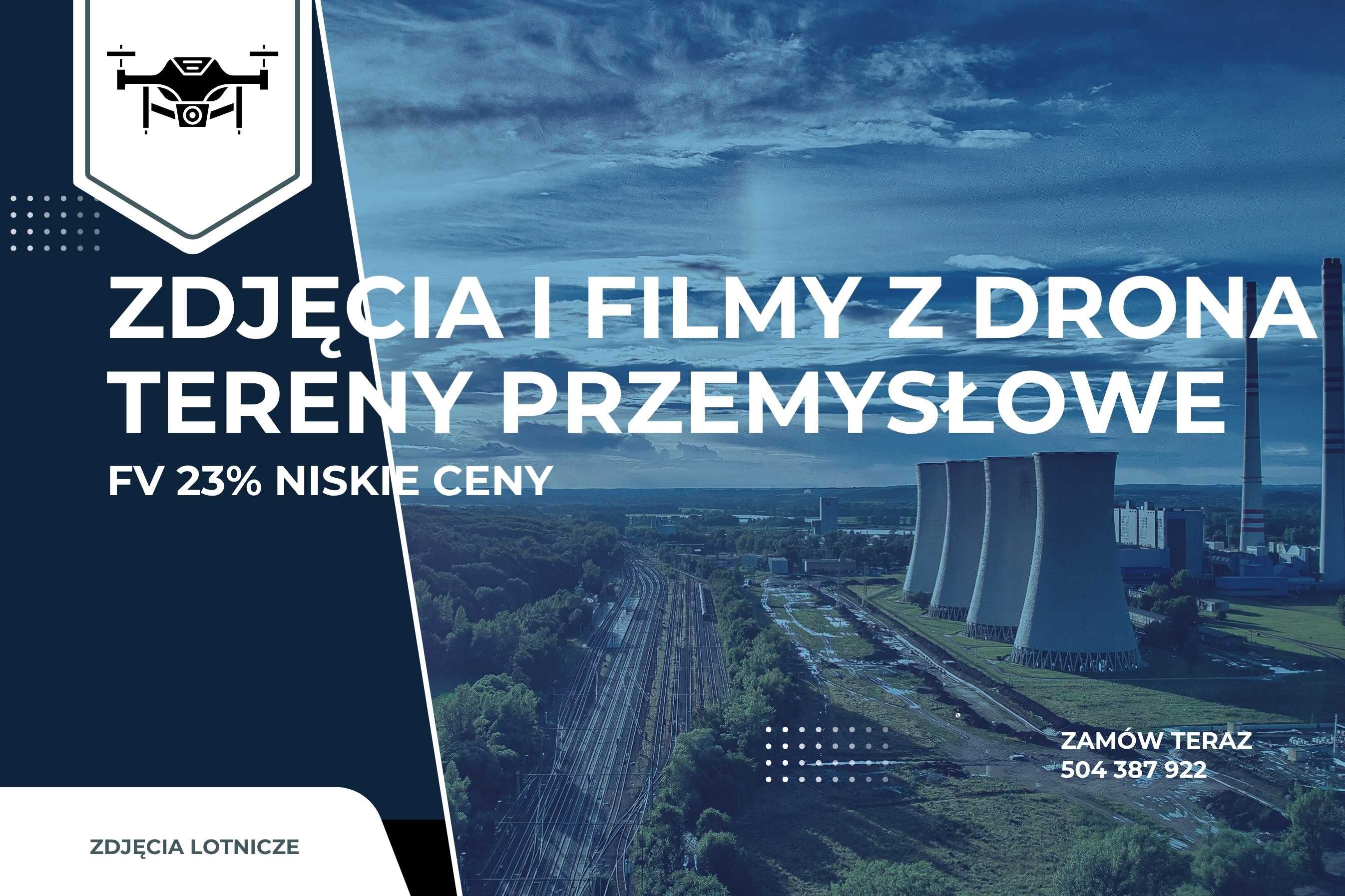 Profesjonalne ujęcia i filmy z drona – dla Twojej firmy | FV 23%