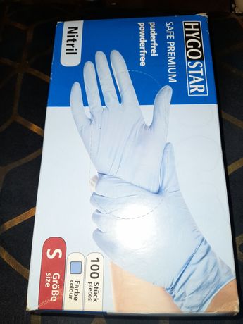 Rękawiczki nitrylowe bezpudroewe