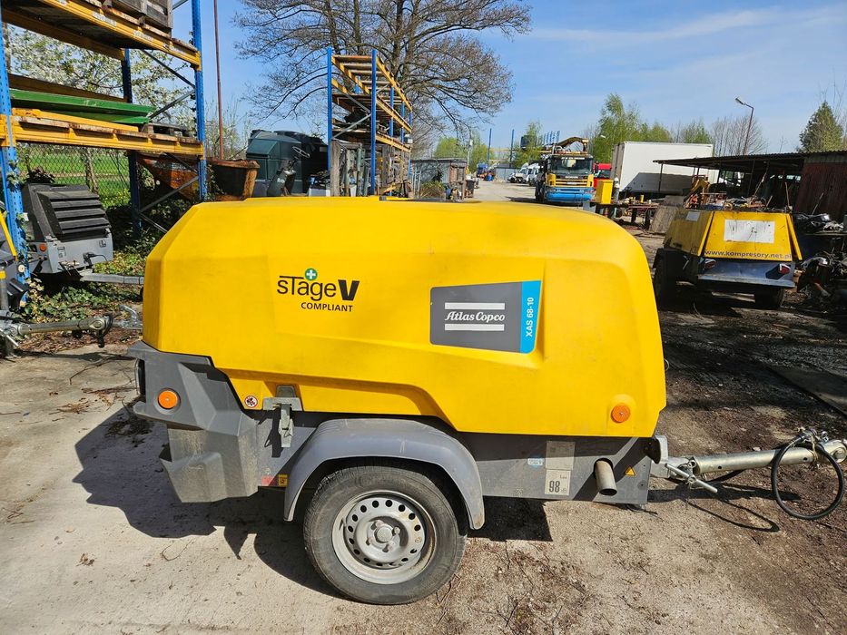 Atlas Copco XAS 68-10  Kompresor jak nowy z minimalnym przebiegiem