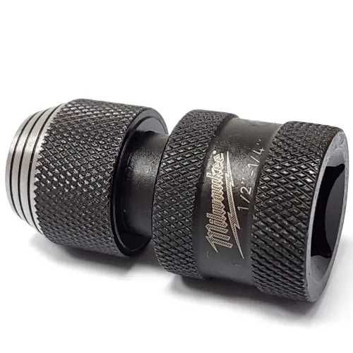 Перехідник Milwaukee з 1/2" на 1/4 НЕХ /  1/4" на 1/4 НЕХ