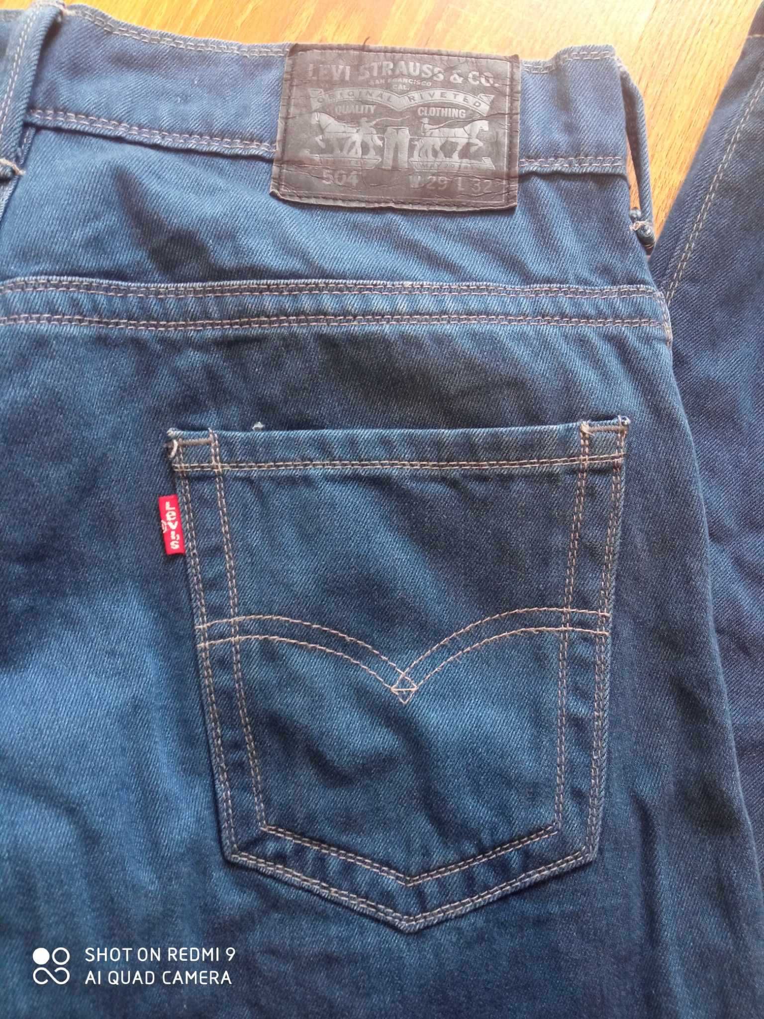 Spodnie męskie jeansy Levis Levi's 504 29/32 29x32 W29 L32 jak nowe