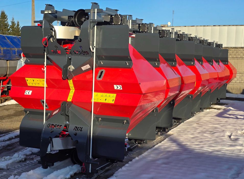 Nowy Dwutarczowy rozsiewacz nawozów MASTER JUNIOR GRASS ROL 600L/1000L