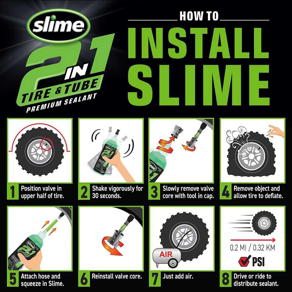Герметик для камер та безкамерок Slime 2-in-1 Premium, 473 мл