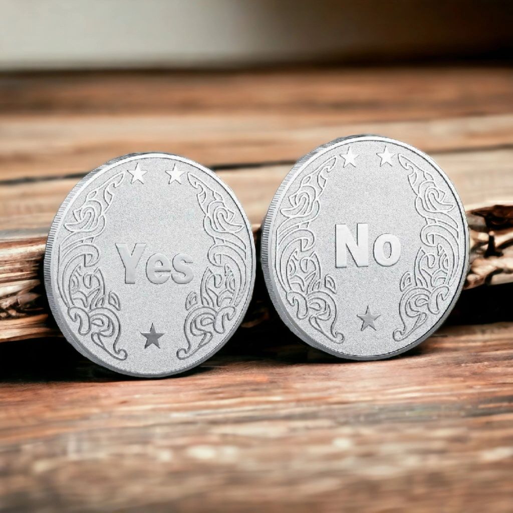 Декоративная монета предсказания для принятия решений Да Нет за 1 шт