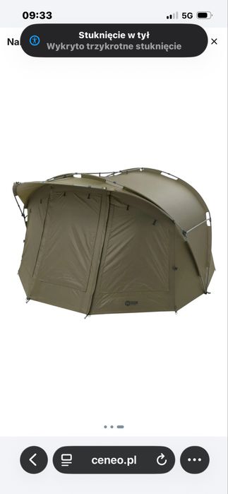 Mivardi Entrix Bivvy XL Namiot kompletny dwie narzuty!!!