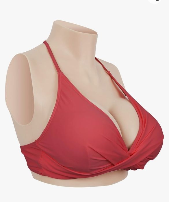 KUICEO M silikonowy napierśnik  C Cup fałszywe piersi protezy piersi d