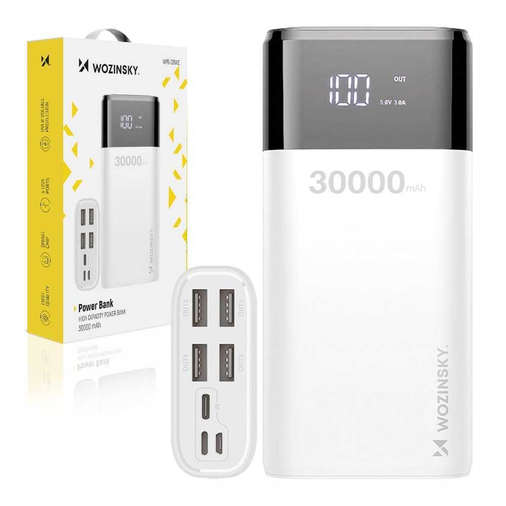 Портативний зарядний пристрій Повербанк Wozinsky Powerbank 30000mAh