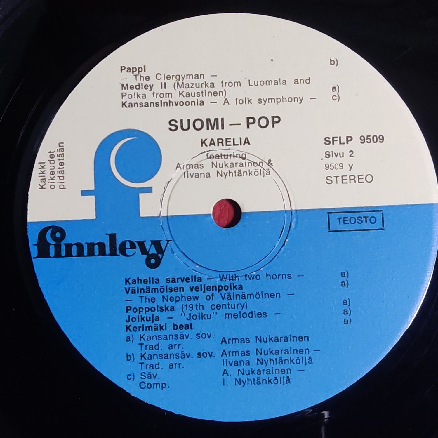 Karelia - Suomi Pop.1971.Фінляндія.