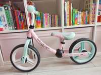 Rowerek biegowy, rower 12" baby Tiger , miętowy, różowy