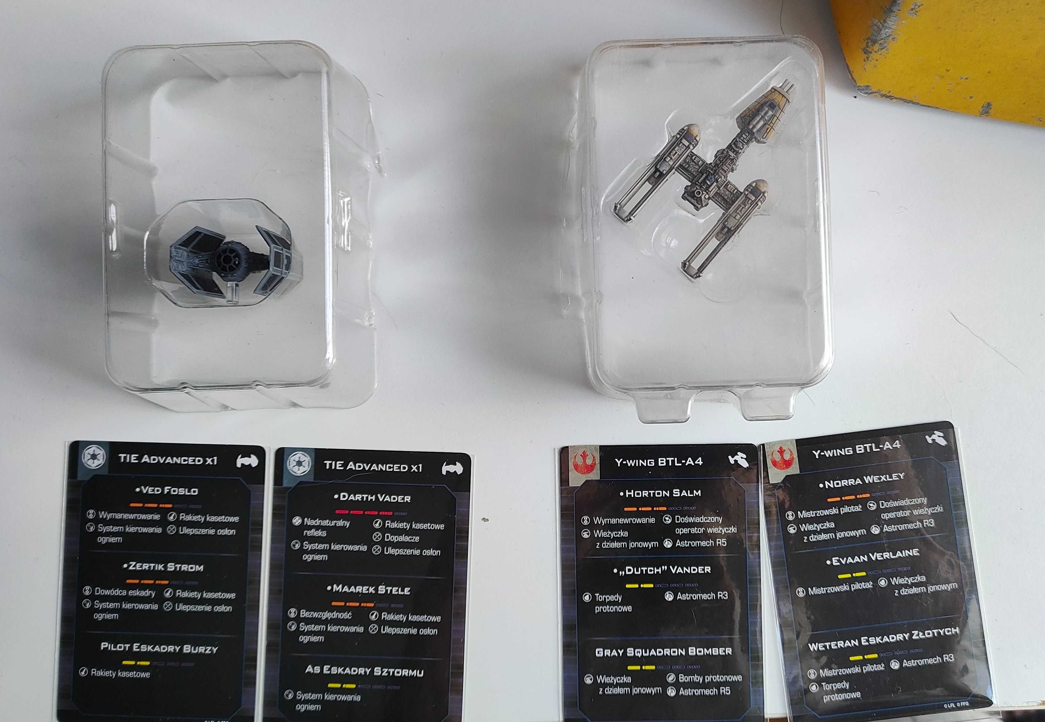 X-Wing Zestaw Startowy + 2 dodatki (adv. TIE + Y-Wing BTL-A4)