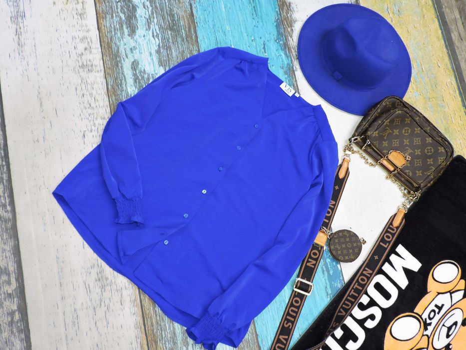 Vrs Piękna koszula kobalt 36