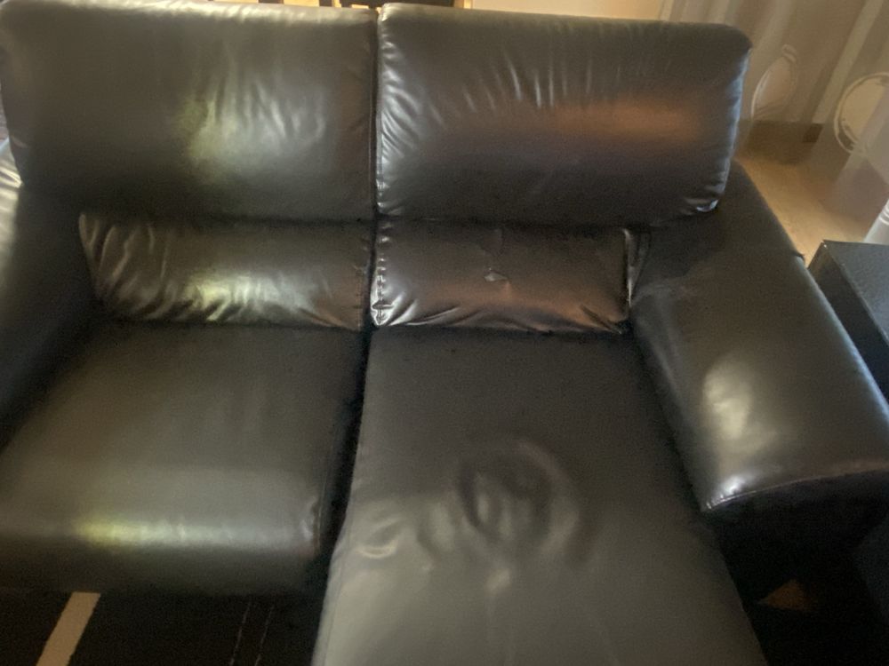 Sofa pele sintetica 2 lugares extensivel