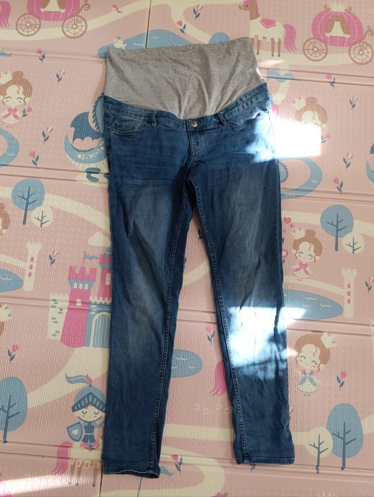 Jeansy ciążowe niebieskie super skinny fit Lidl Esmara 42