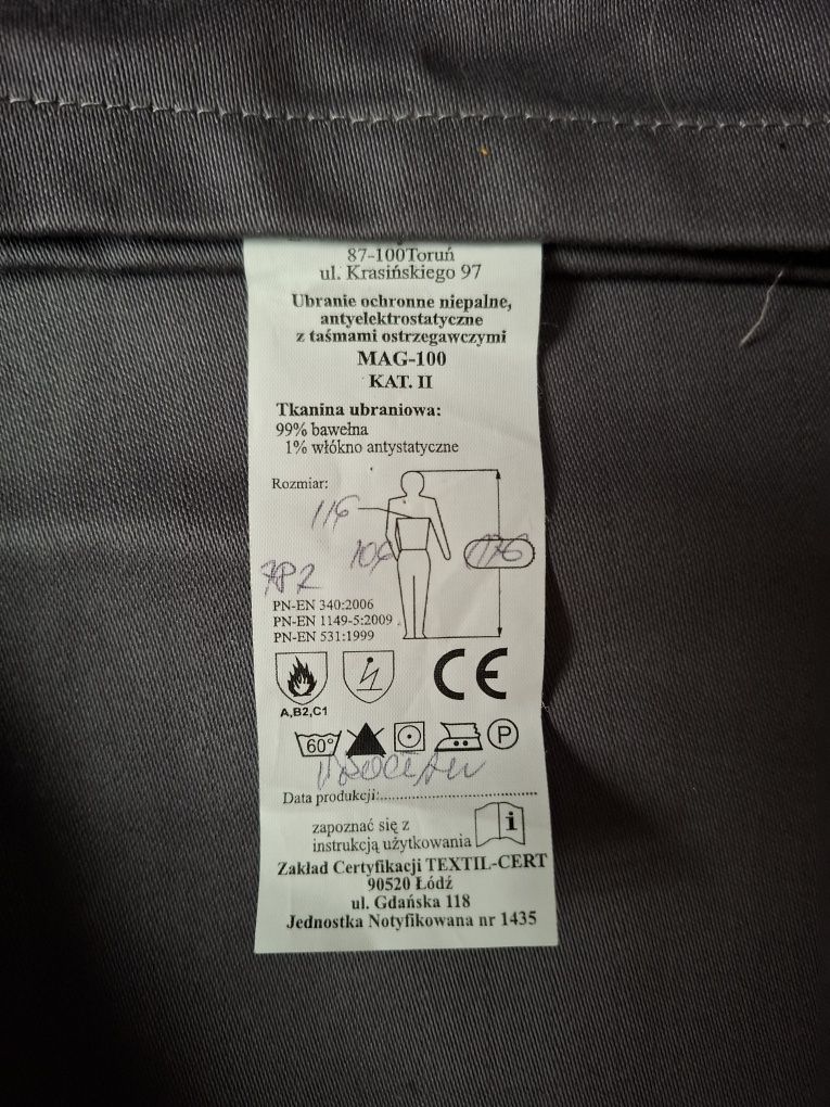 Ubrania robocze ,spodnie