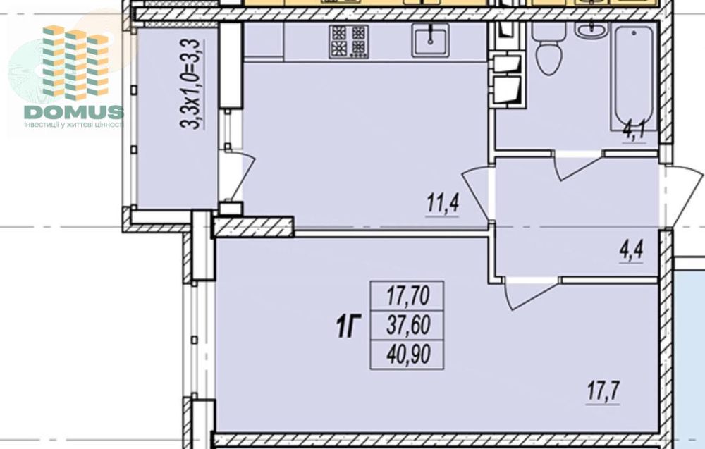 Продам 1 комн 41м2 ЖК Прохоровский квартал! Стикон! Готовый дом!