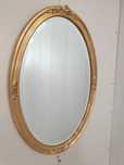 lustro loft 74x34 vintage retro klimat lat 70 frezowane
