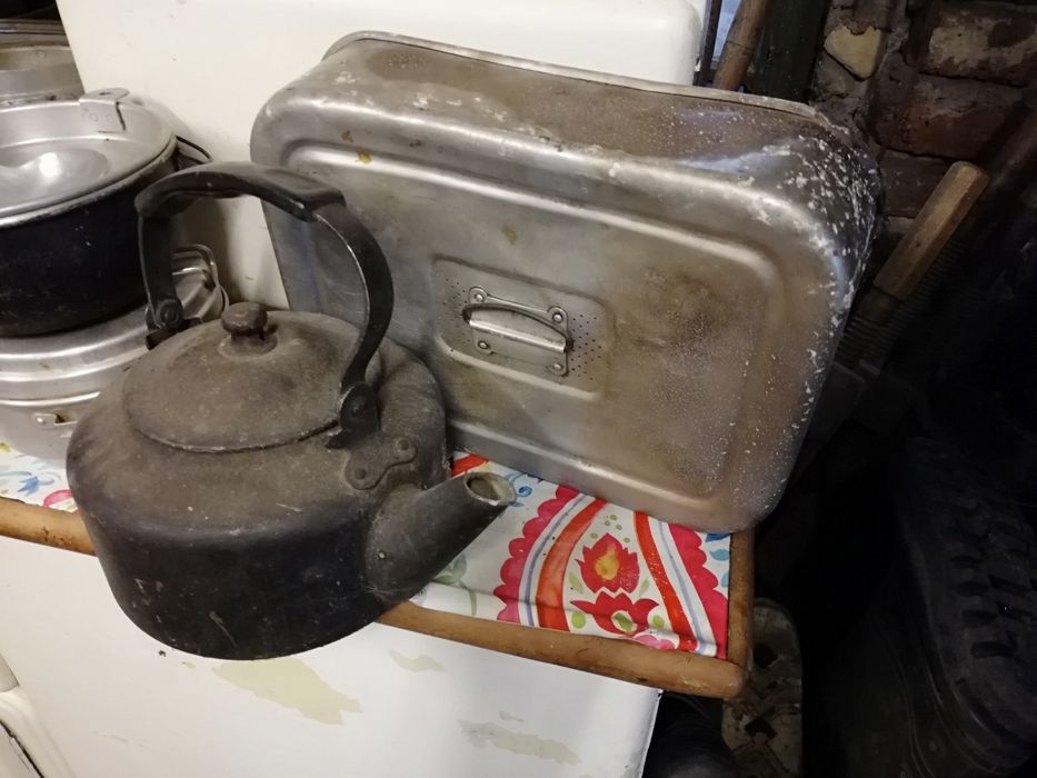 Aluminiowy pojemnik prostokątny Polsport chlebak PRL