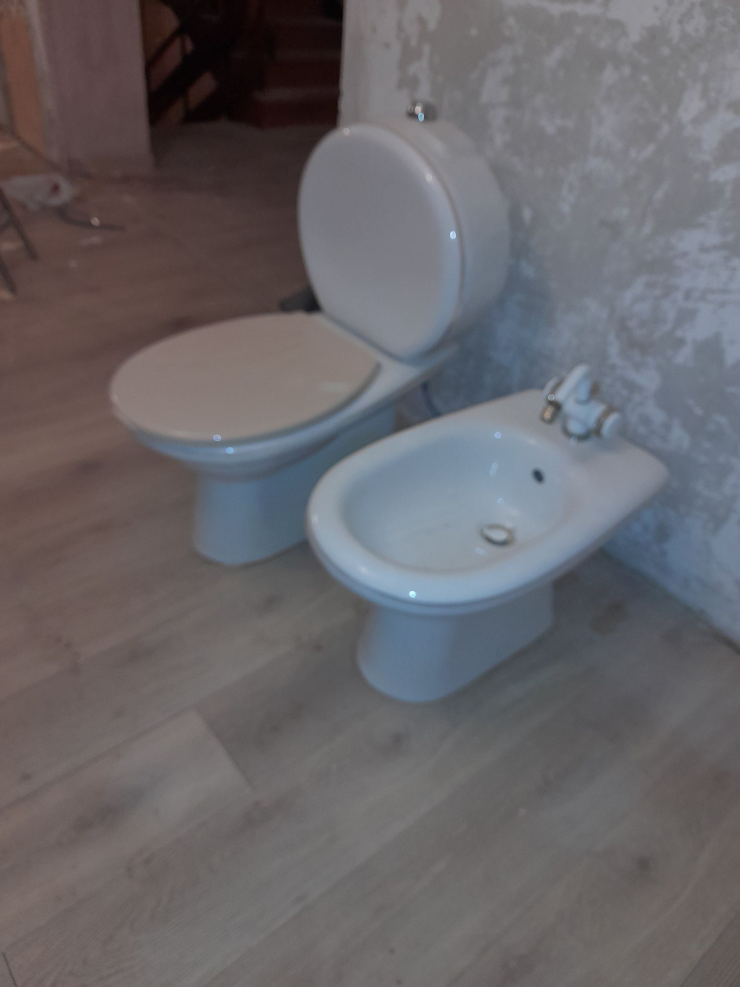 Retro toaleta i bidet