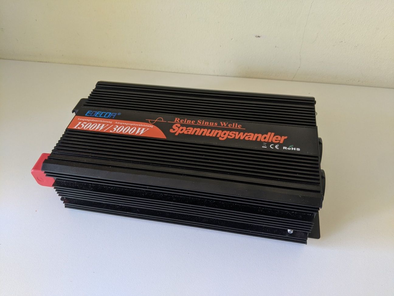 Przetwornica Edeacoa Inwerter Falownik 1500W 230V przyczepa campingowa