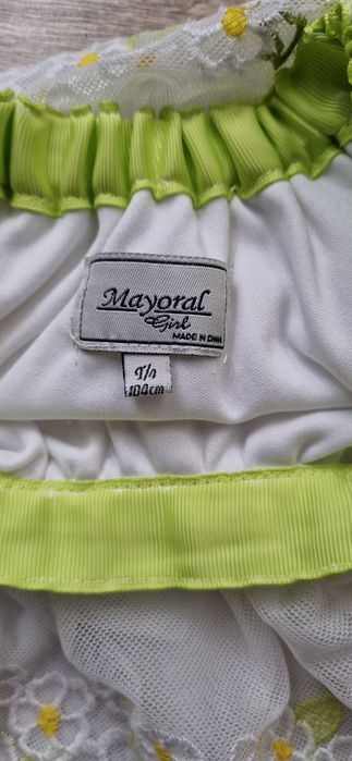 Spódniczka spódnica Mayoral r. 104 tiul haftowana ażur tutu