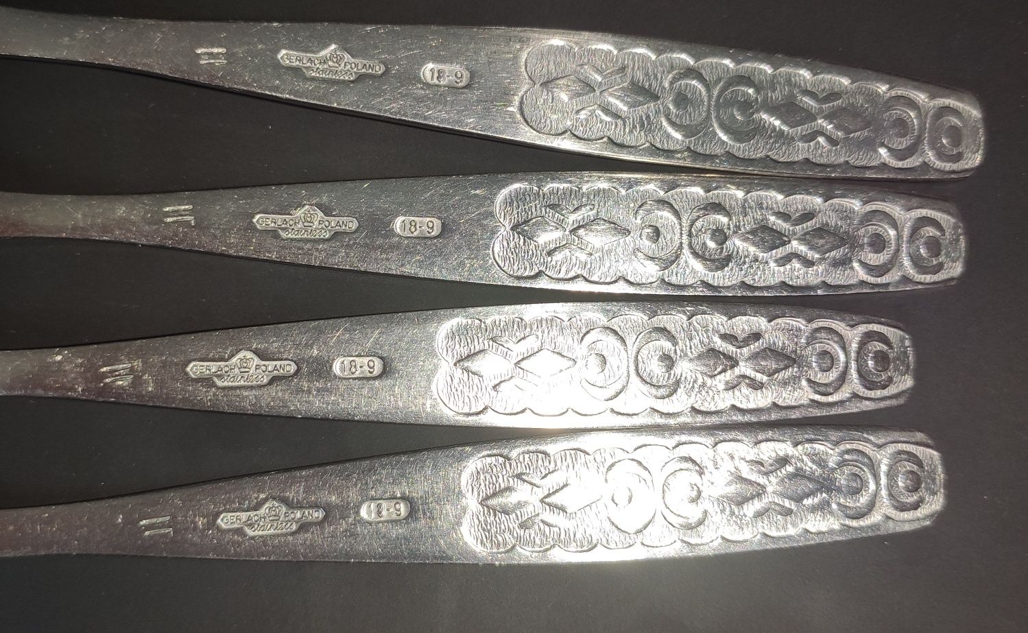 Widelce Gerlach Poland stainless 18-9 retro PRL