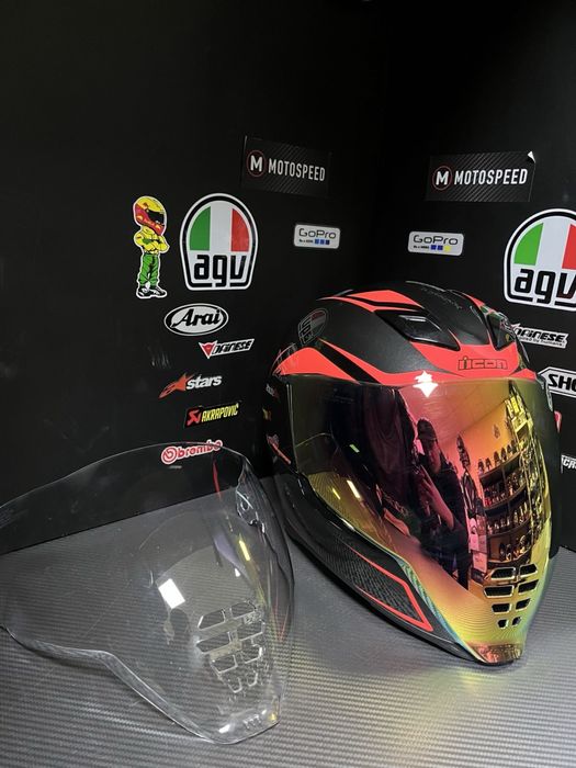 Мотошолом шлем Icon Airflite (agv shark hjc shoei arai ruroc xlite )