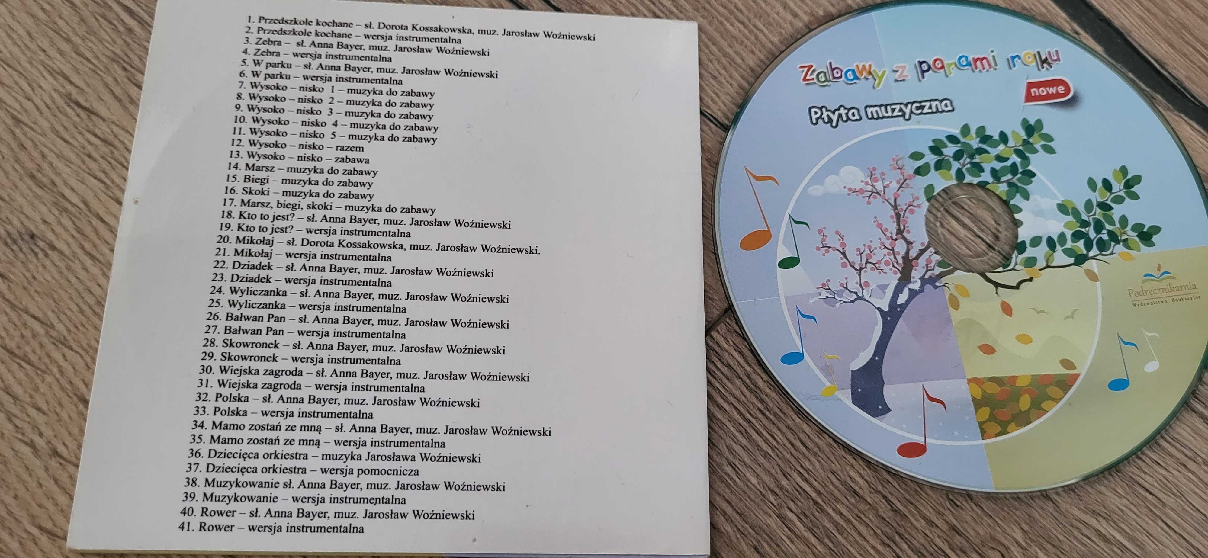Płyta z piosenkami Nowe Zabawy z porami roku wyd. Podręcznikarnia