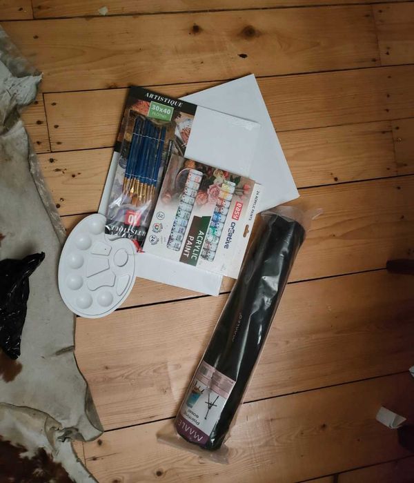 Zestaw Malarski Dla Dzieci Sztaluga Artystyczny + Gratisy Na Prezent