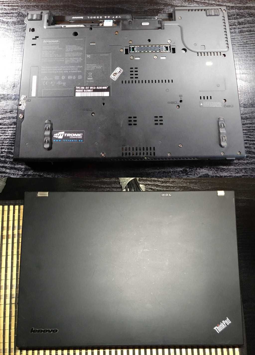 Lenovo T400 C2D 2.4 4GB BT 14cal DVD zasil bez dysku baterii Krk