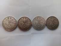 5 Marek srebrnych Paul Von Hindenburg 4szt